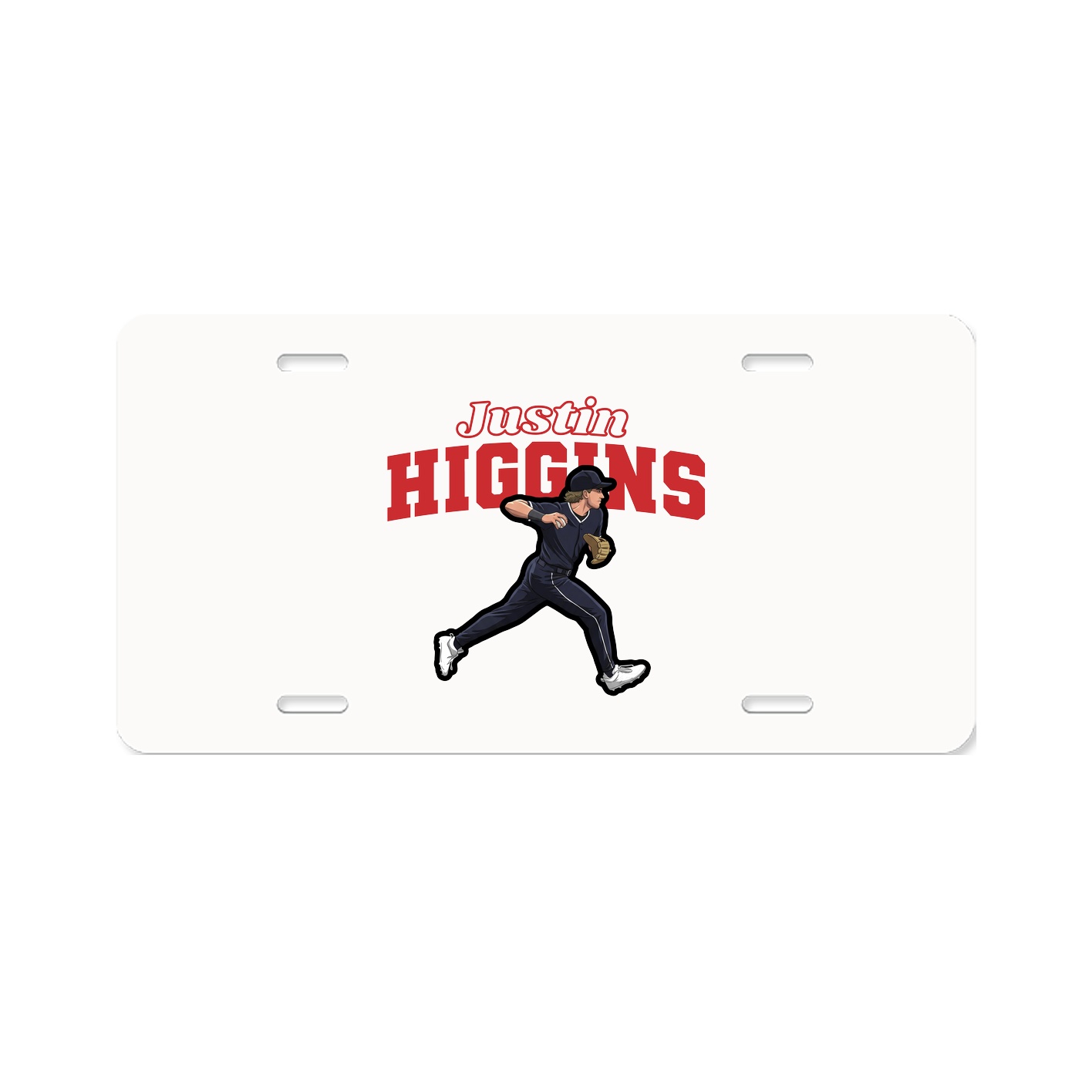 License Plate — Name Arch in Classic