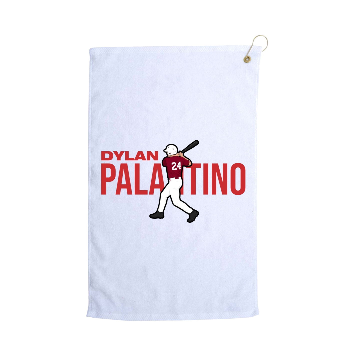 Golf Towel — Player Name in White