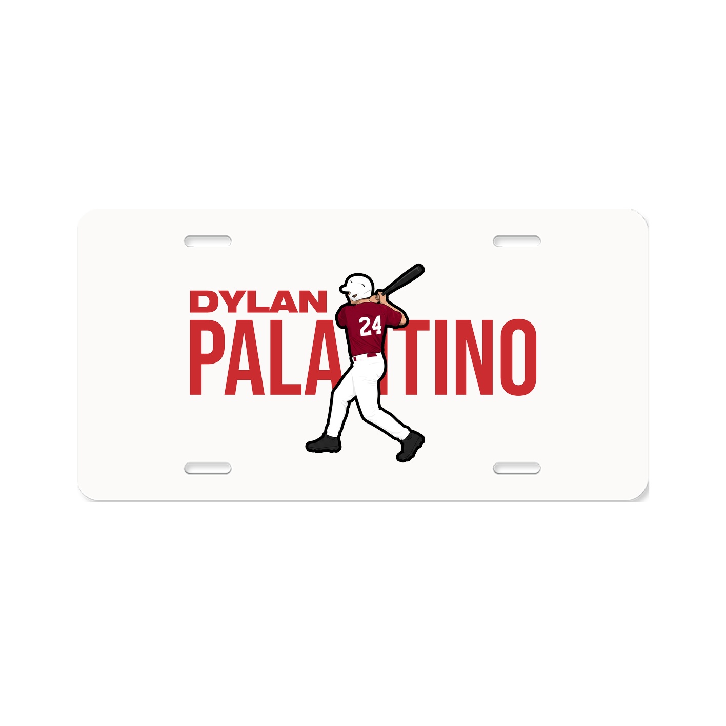 License Plate — Player Name in Classic