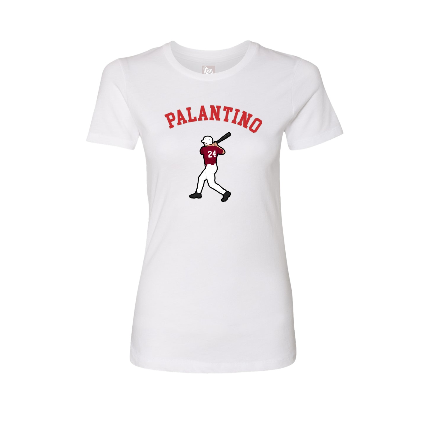 Fitted Women's Tee — Shirsey Arch in White
