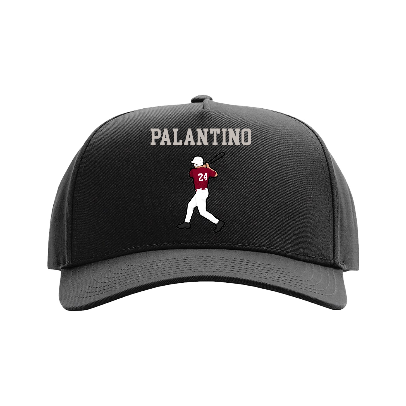 Full Fabric Five-Panel Champ Cap — Shirsey in Black