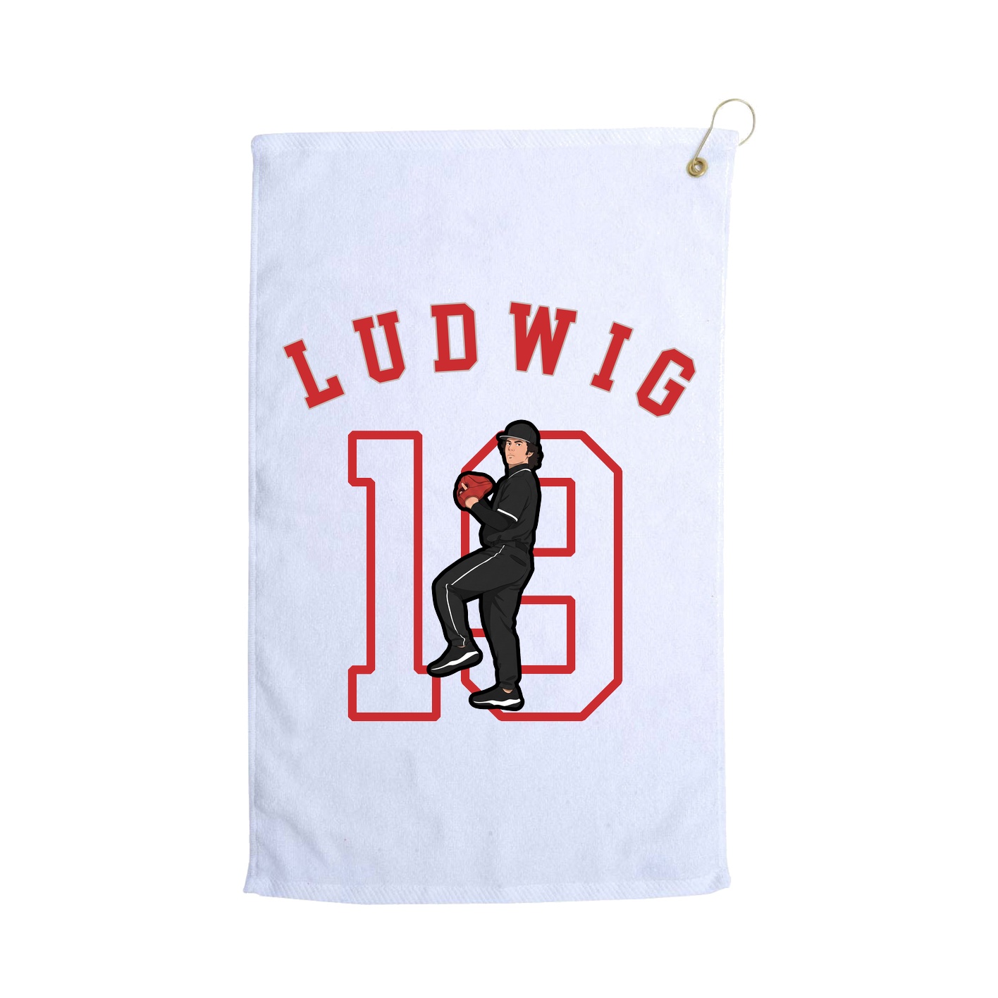 Golf Towel — Shirsey Arch in White