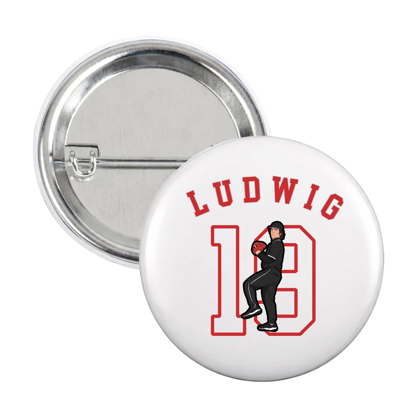 Game Day Button — Shirsey Arch in White