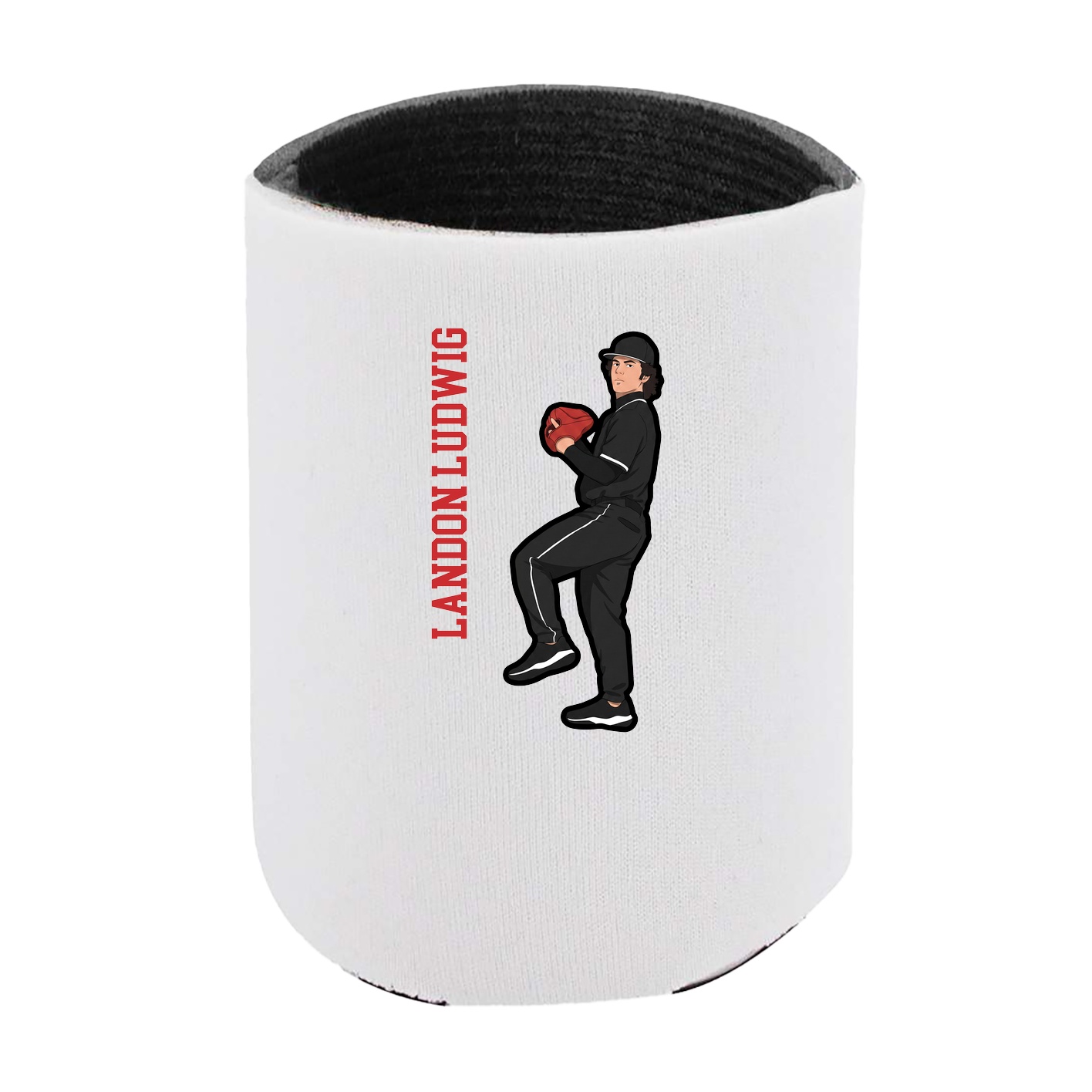Can Holder — Name Vertical in White