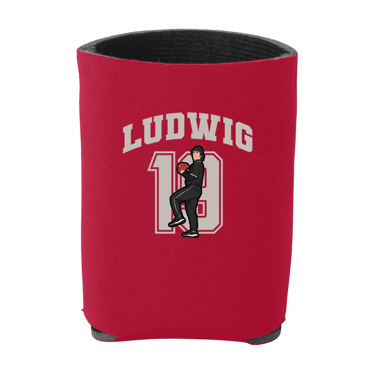 Can Holder — Number in Red
