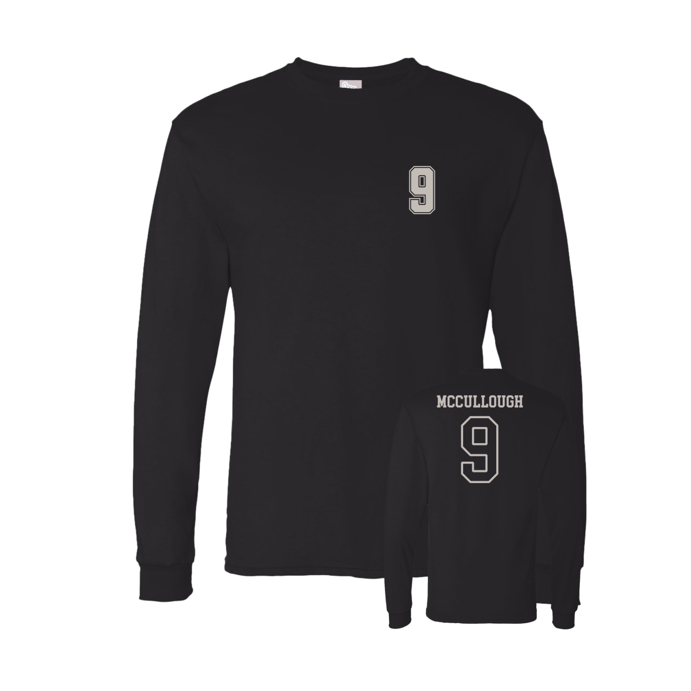Long Sleeve Tee — Chest Back in Black