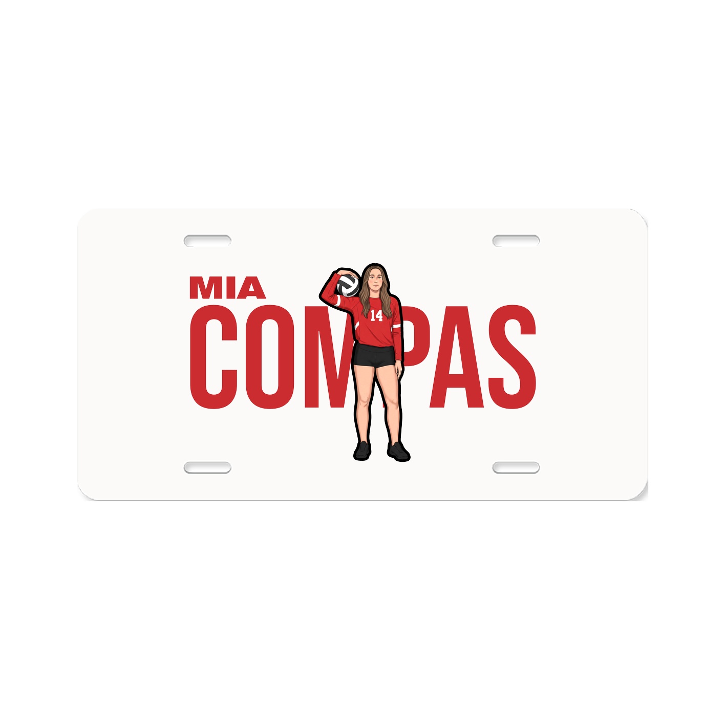 License Plate — Player Name in Classic