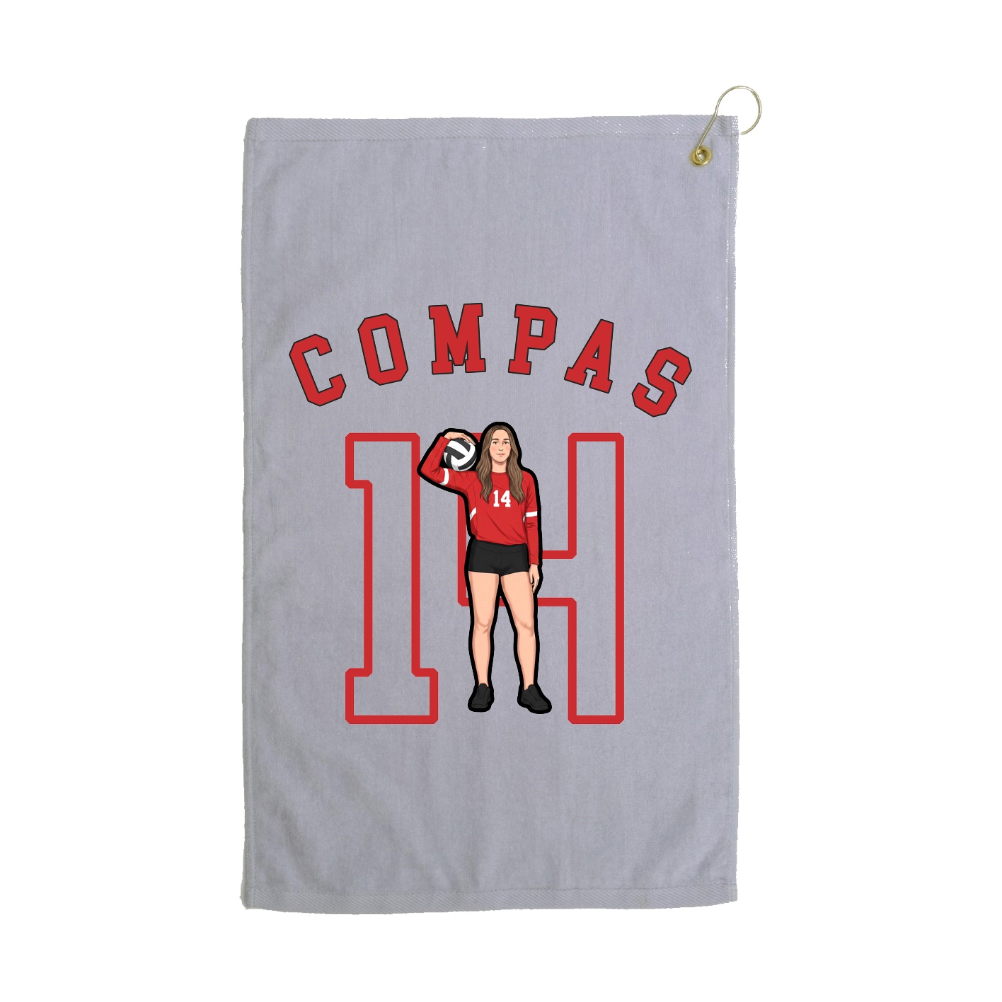 Golf Towel — Shirsey Arch in Grey