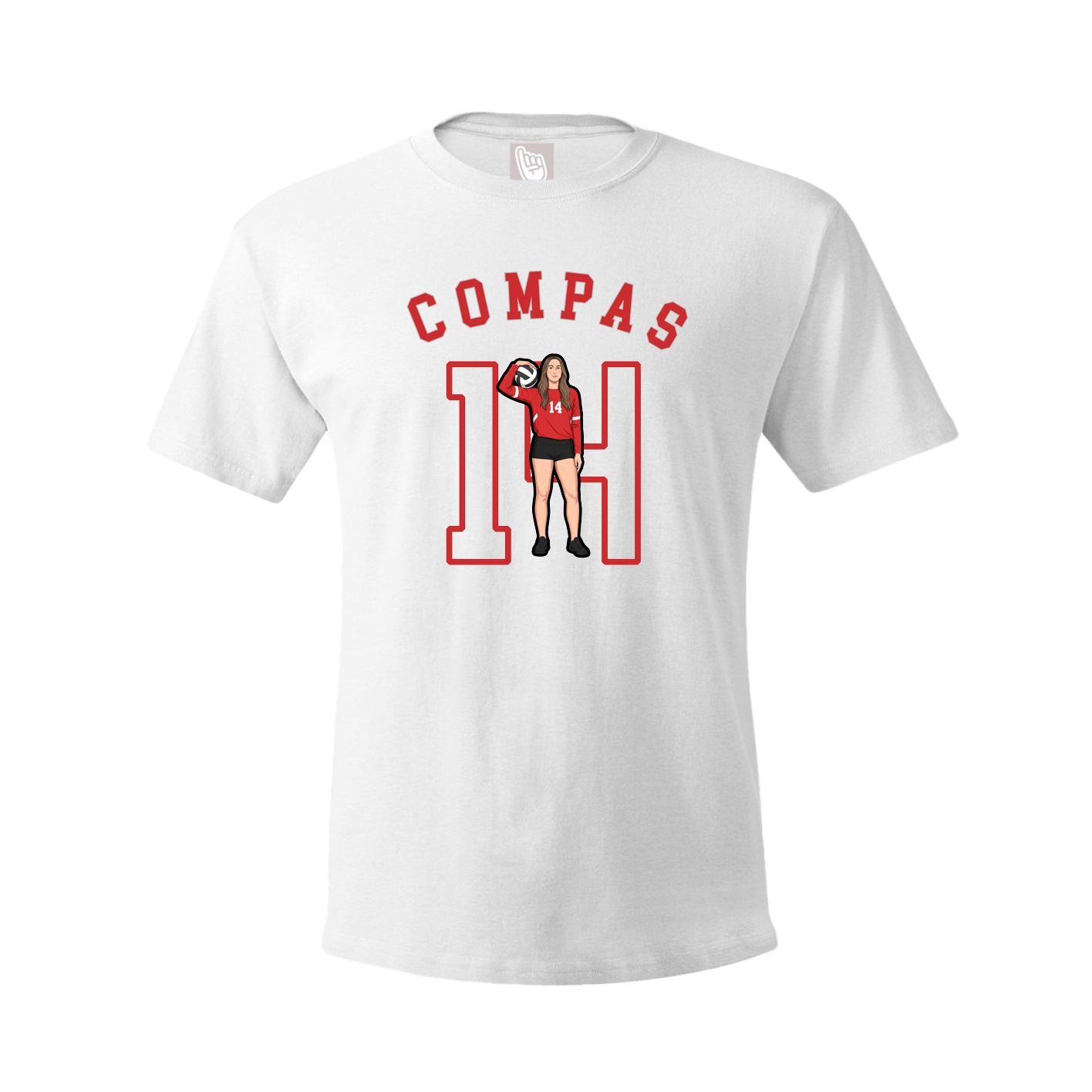Tee — Shirsey Arch in White