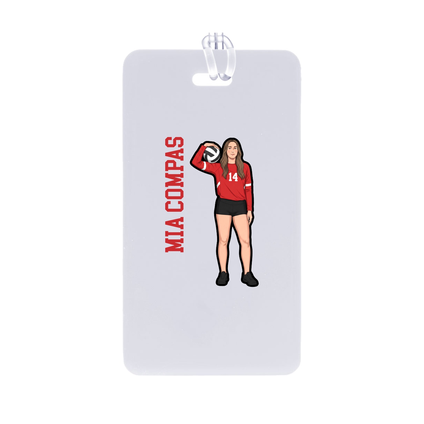 Bag Tag — Name Vertical in Classic
