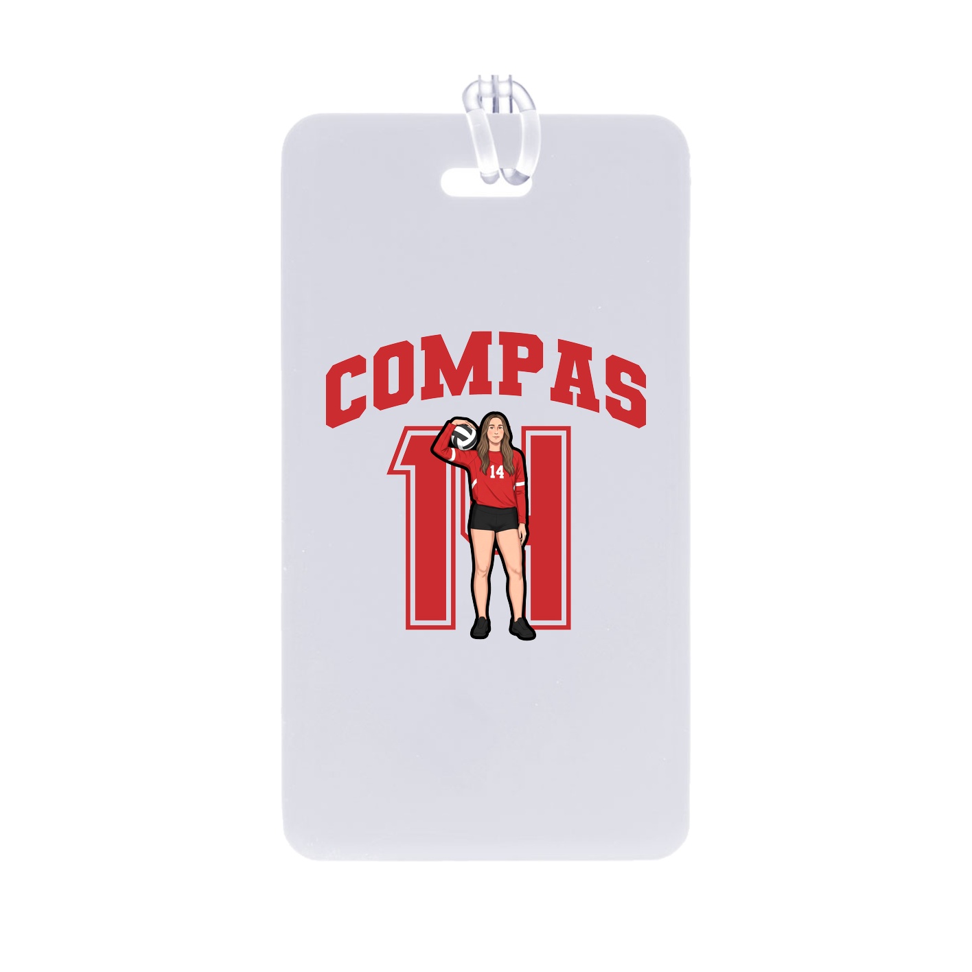 Bag Tag — Number in Classic