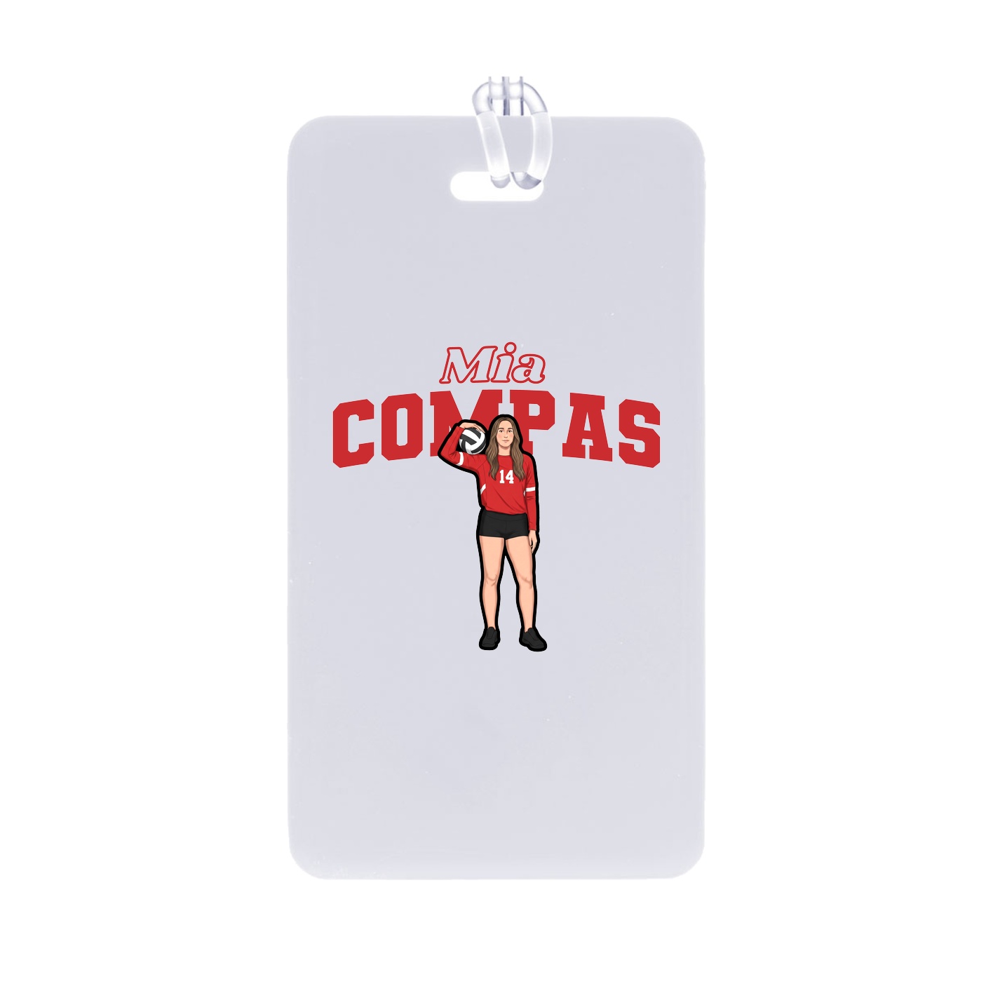 Bag Tag — Name Arch in Classic