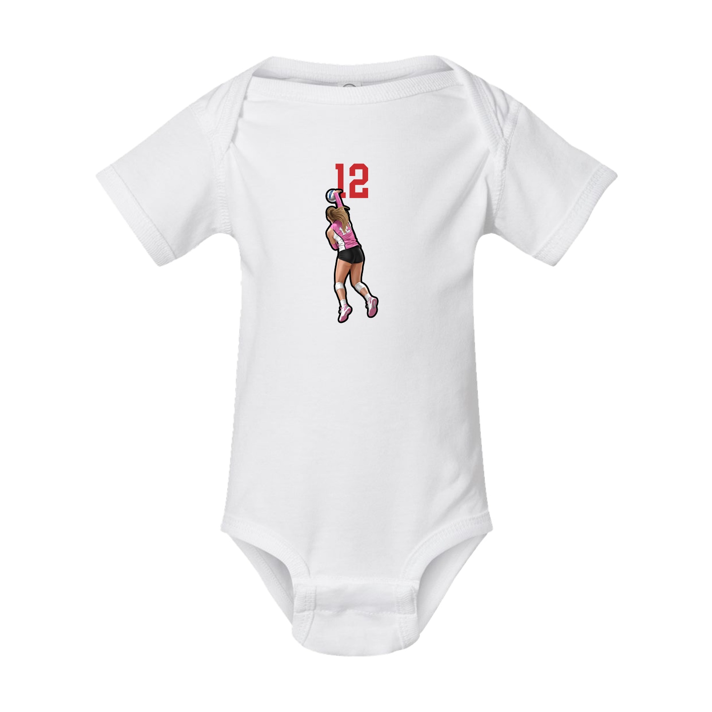 Baby Onesie — Number Top in White
