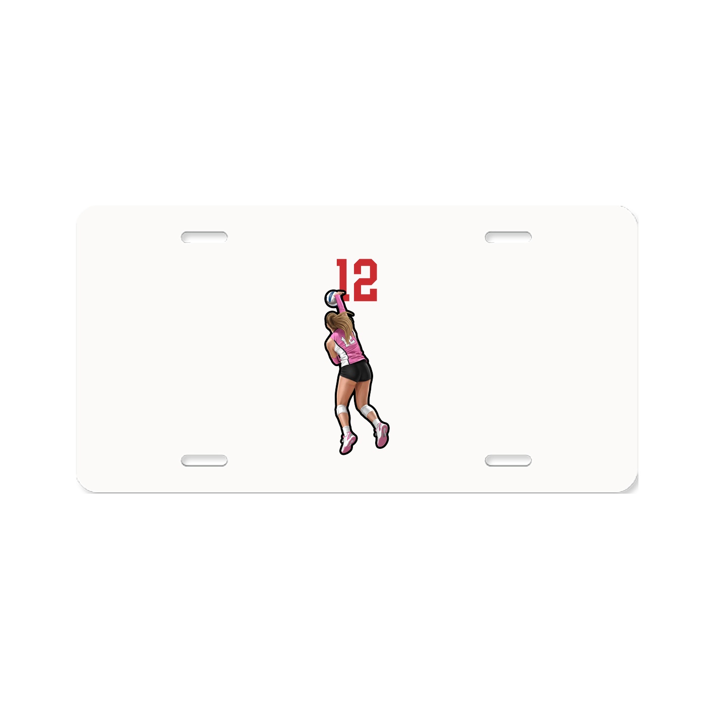 License Plate — Number Top in Classic