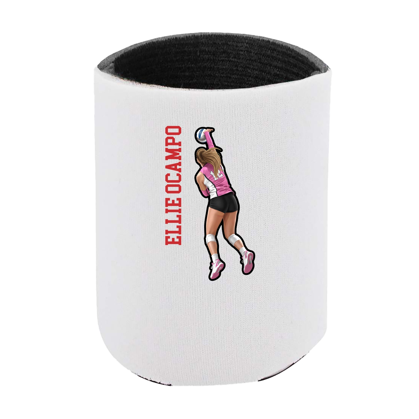 Can Holder — Name Vertical in White