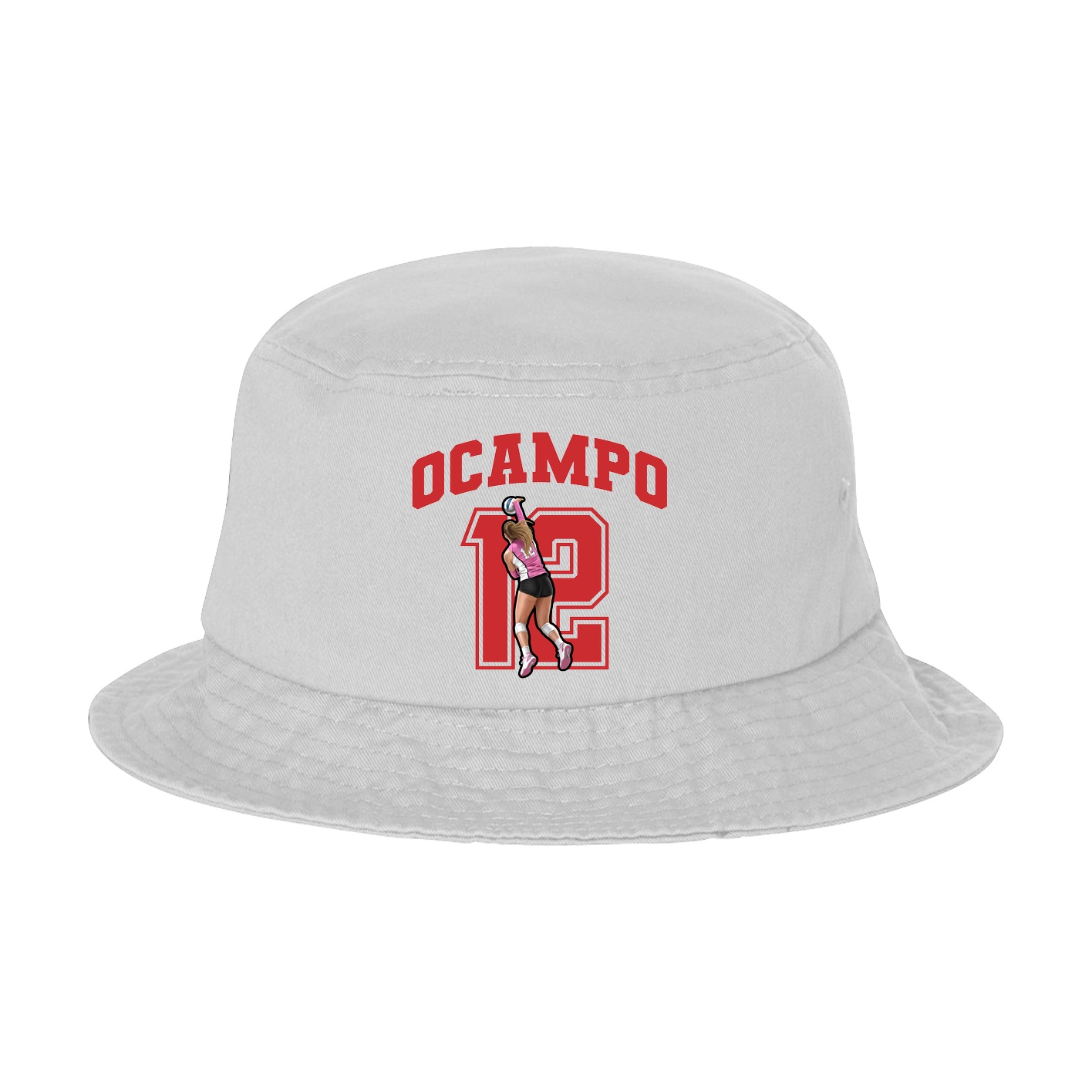Bucket Cap — Number in White