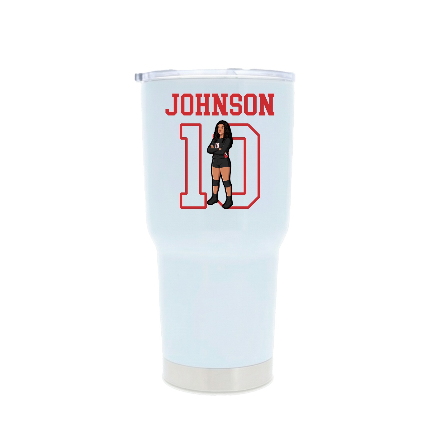 30oz Stainless Steel Tumbler — Shirsey in White