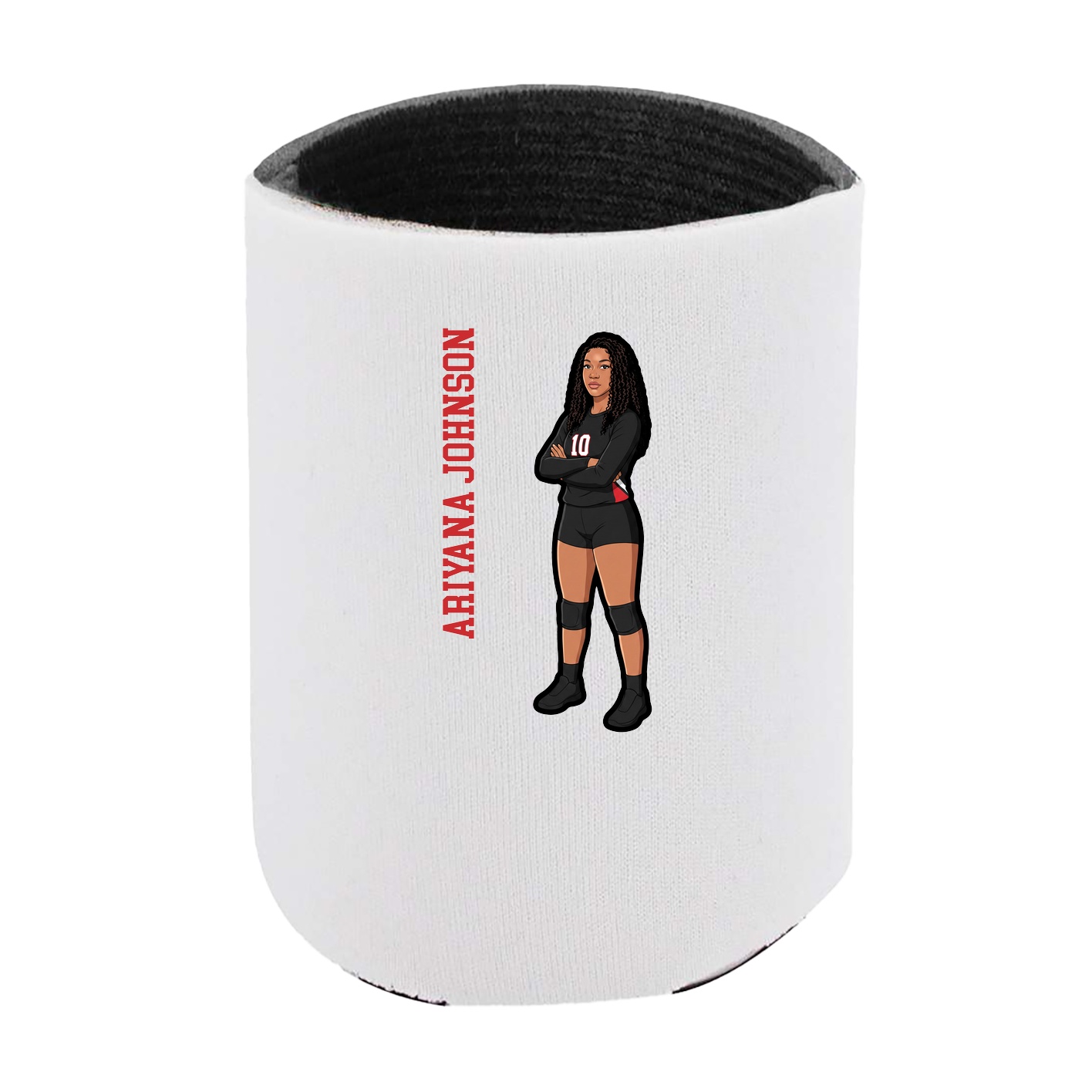Can Holder — Name Vertical in White