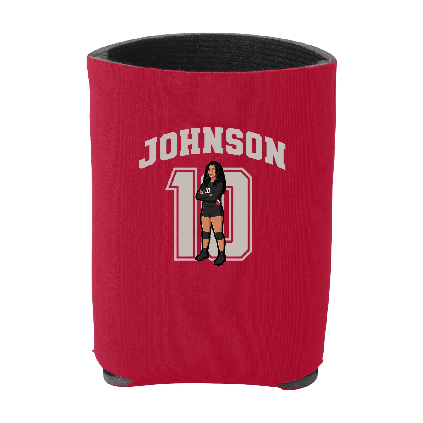 Can Holder — Number in Red