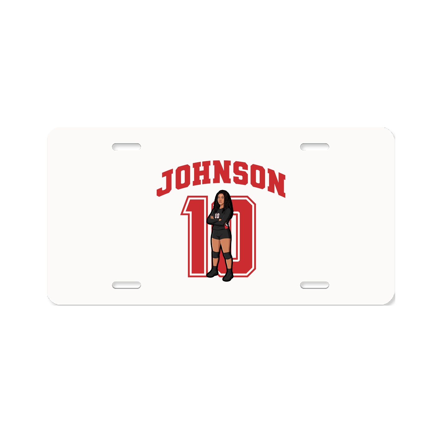 License Plate — Number in Classic