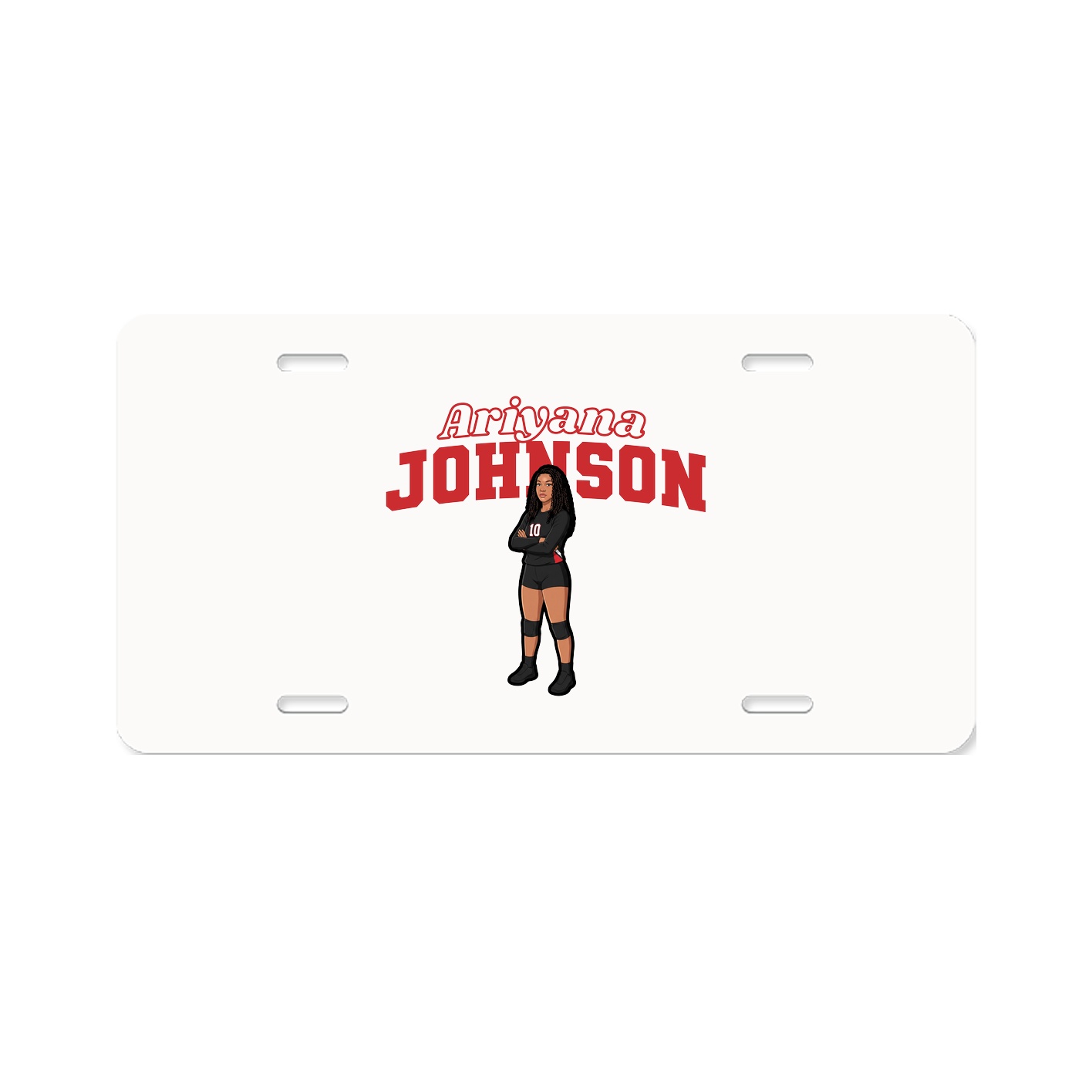 License Plate — Name Arch in Classic