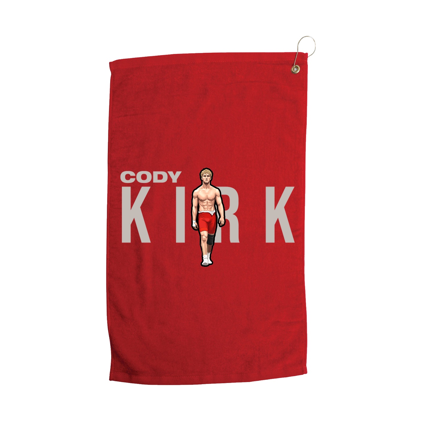Golf Towel — Player Name in Red