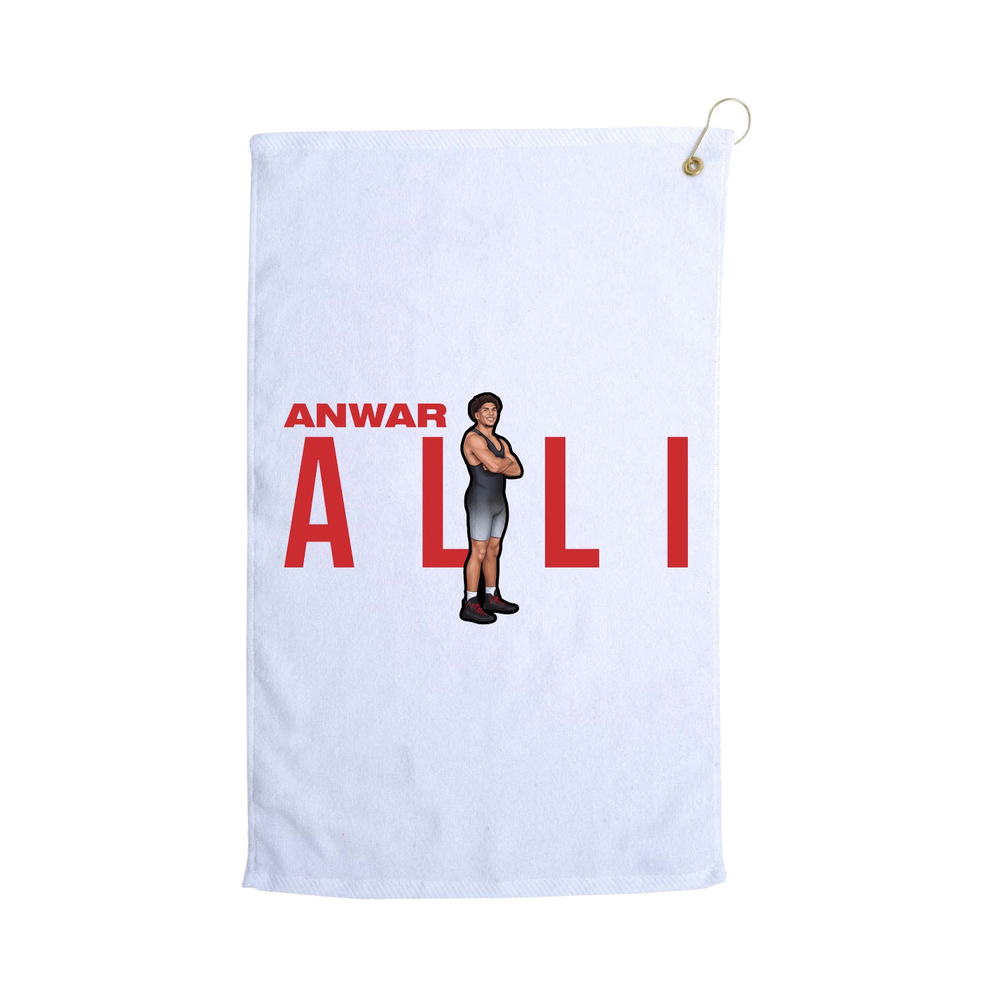 Golf Towel — Player Name in White