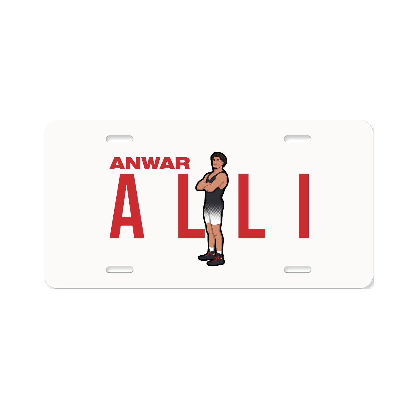 License Plate — Player Name in Classic