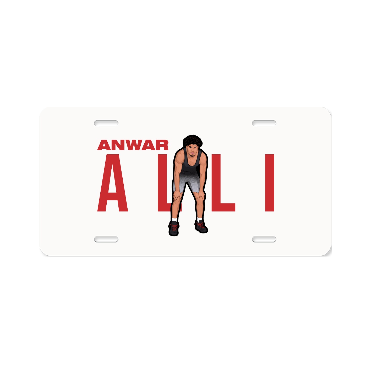 License Plate — Player Name in Classic