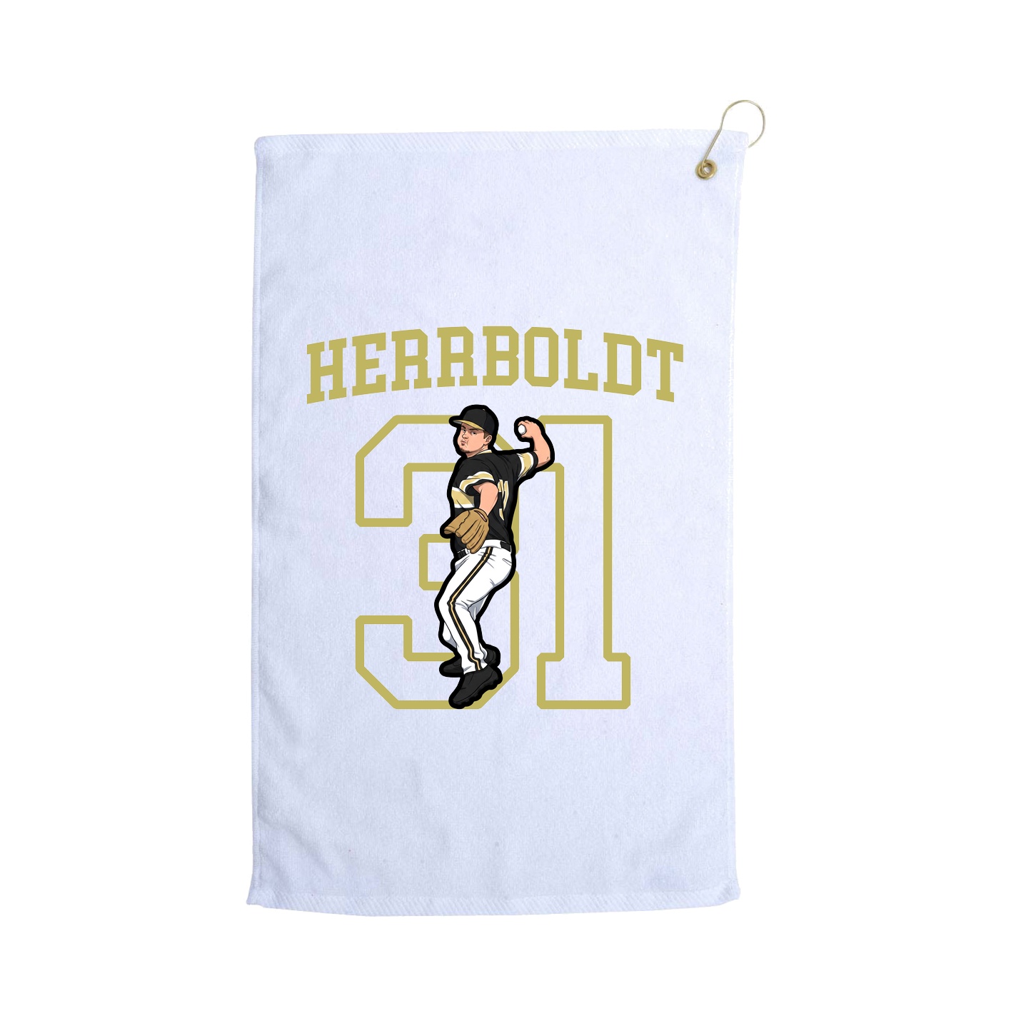 Golf Towel — Shirsey in White