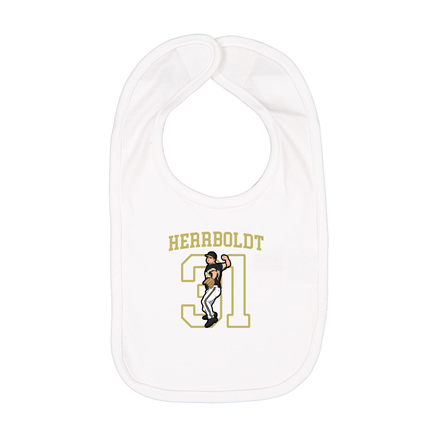 Infant Bib — Shirsey in White