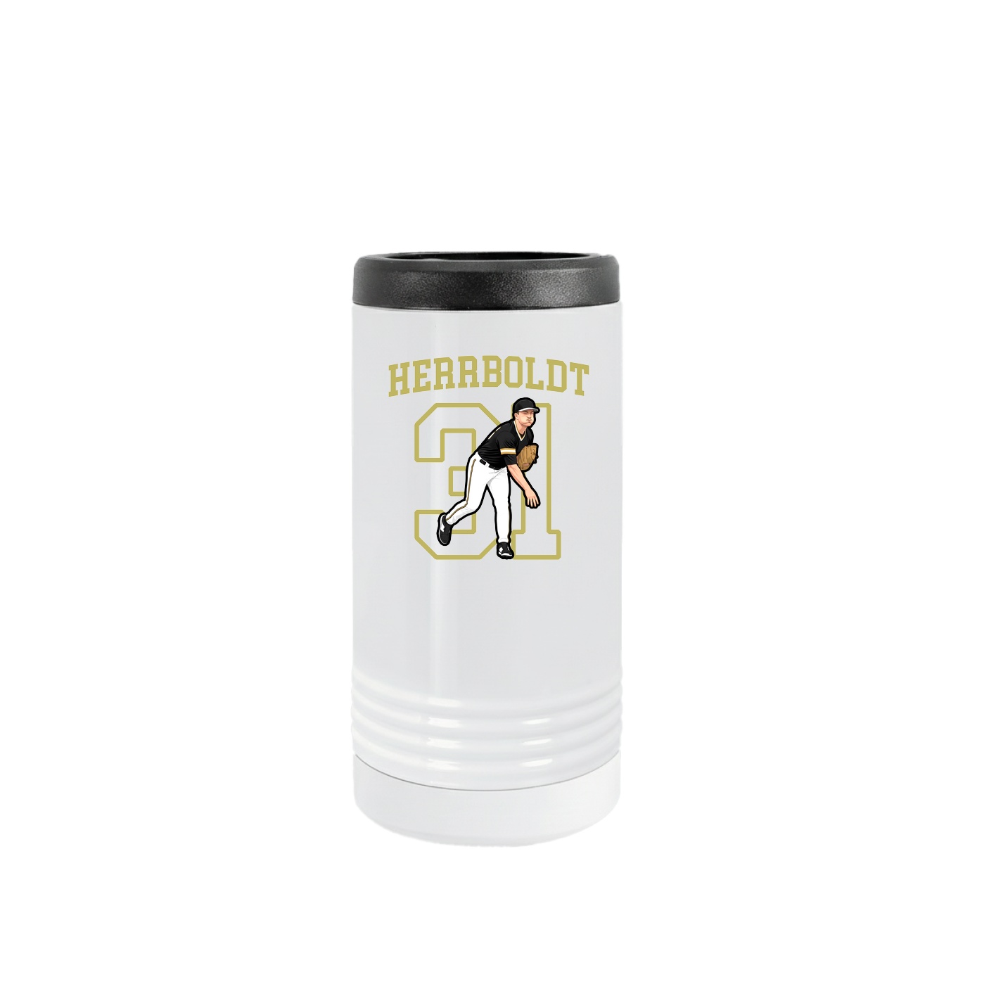 Slim Beverage Holder — Shirsey in White
