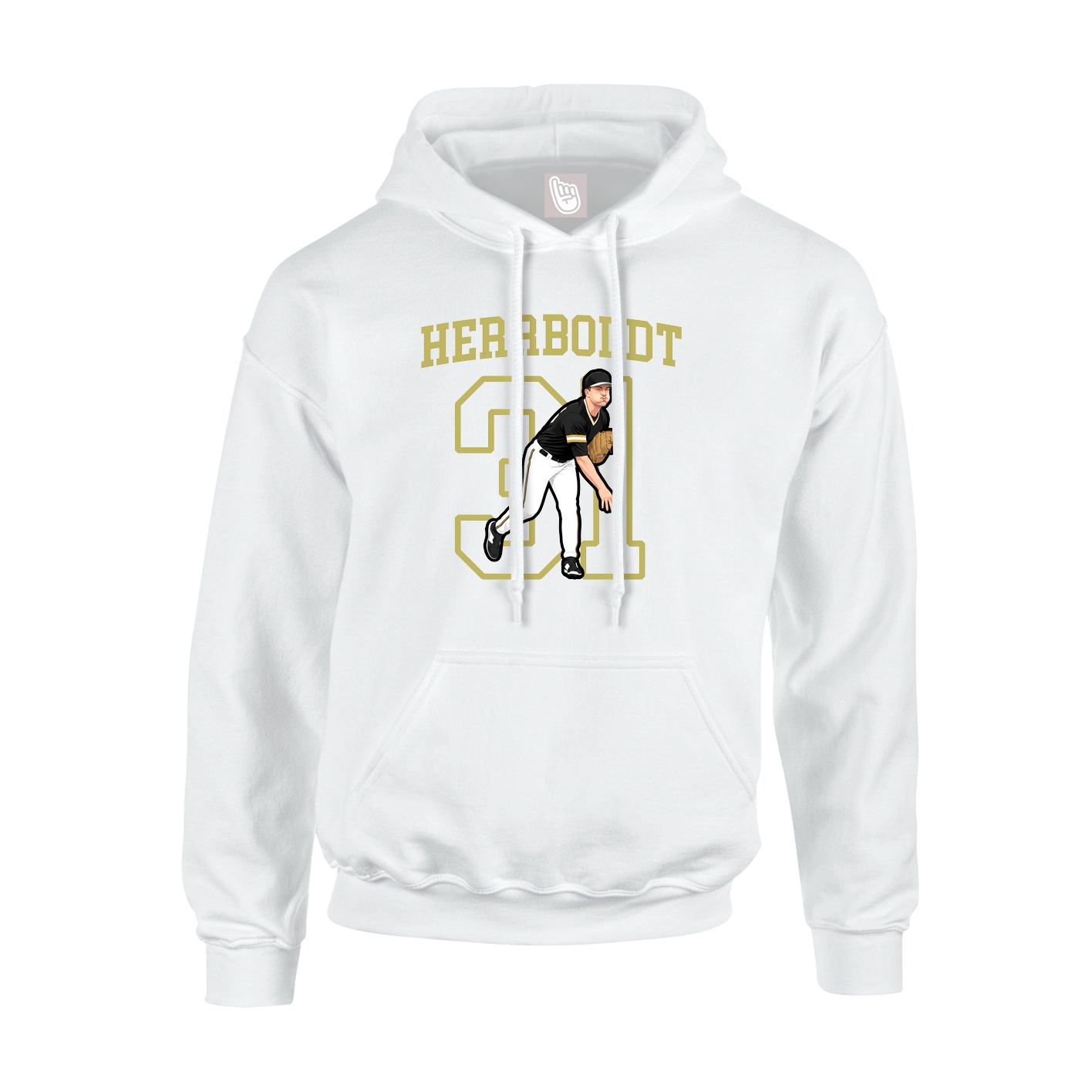 Hoodie — Shirsey in White
