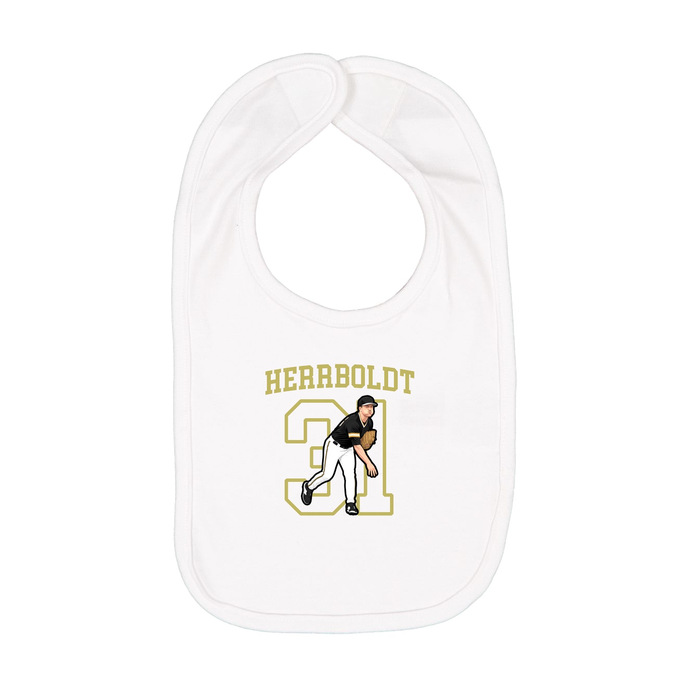 Infant Bib — Shirsey in White