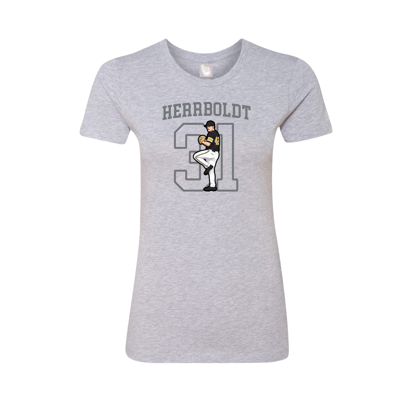Fitted Women's Tee — Shirsey in Grey