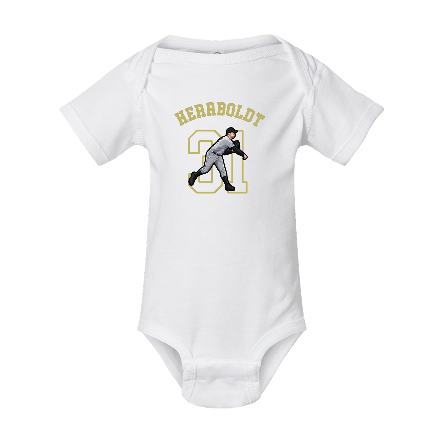Baby Onesie — Shirsey Arch in White