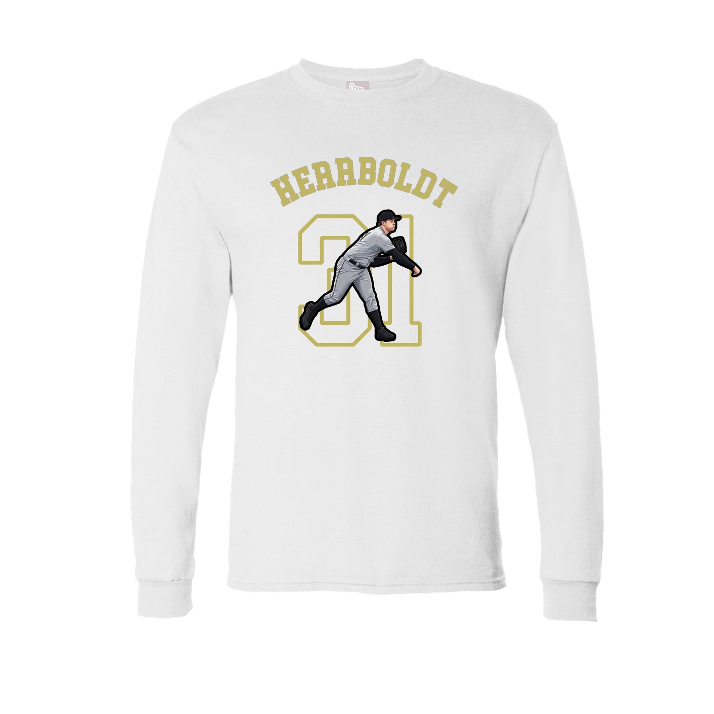 Long Sleeve Tee — Shirsey Arch in White