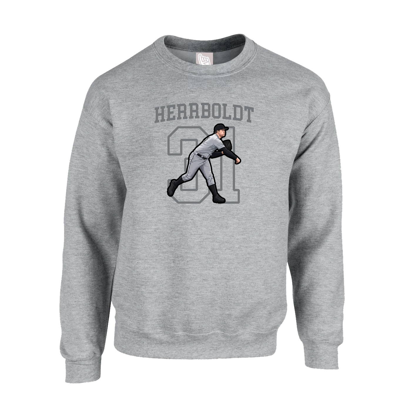 Fleece Crew — Shirsey in Grey
