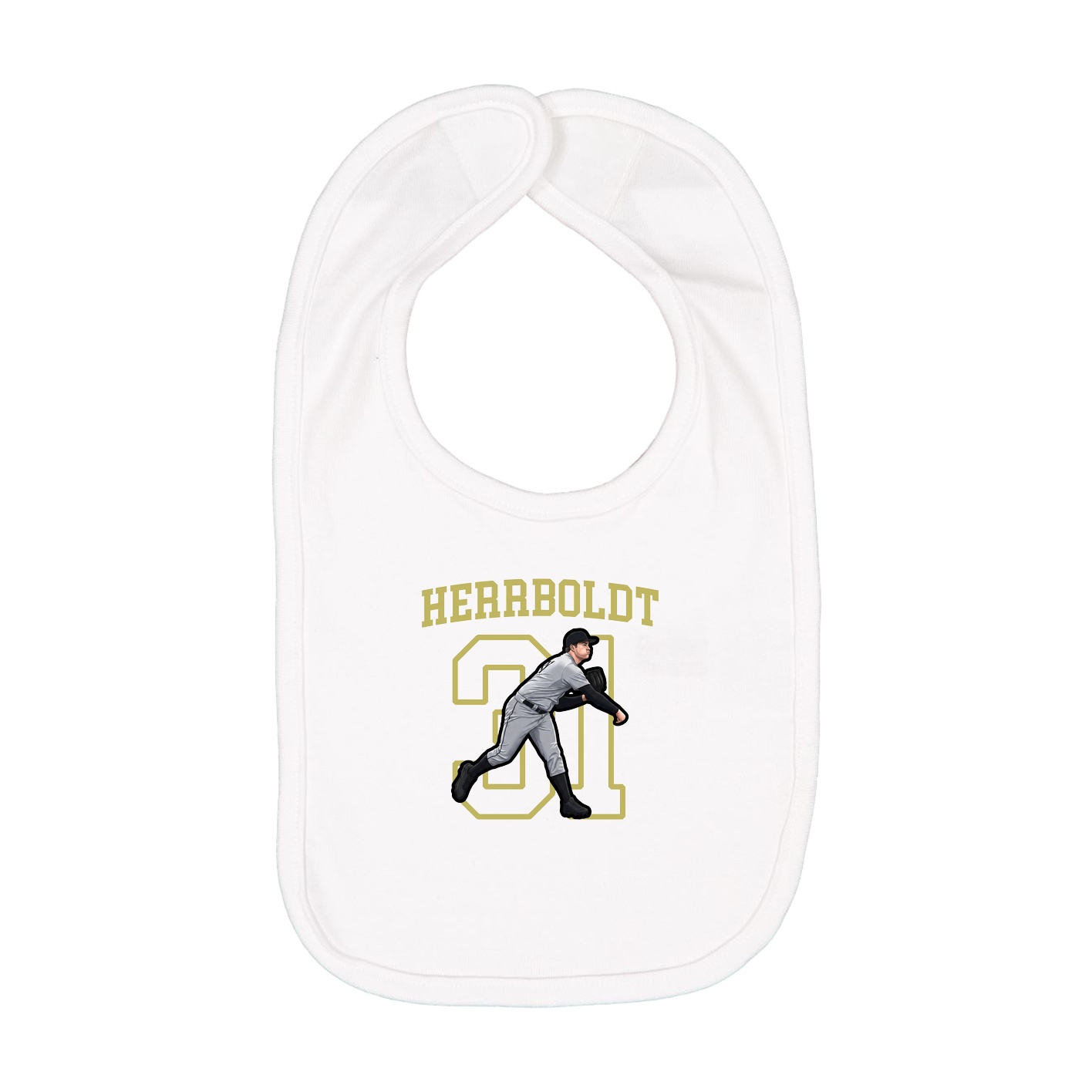 Infant Bib — Shirsey in White
