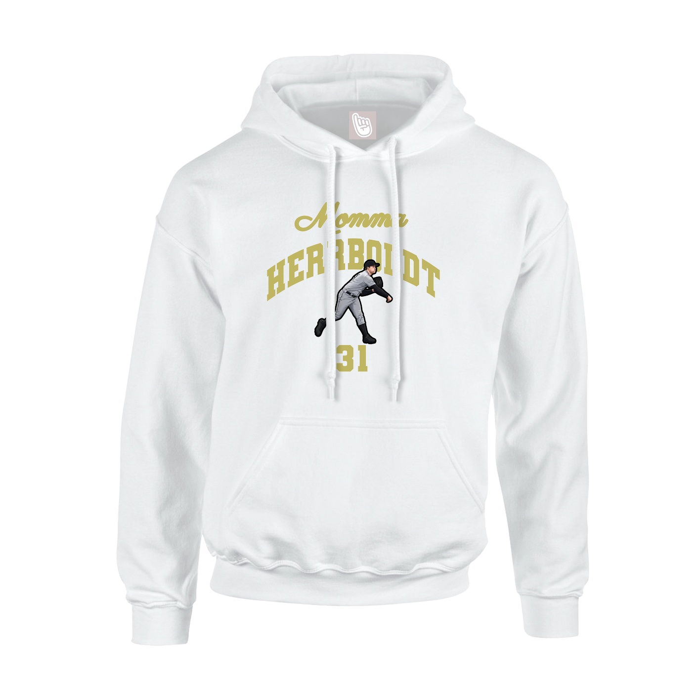 Youth Hoodie — Mothers Day Arch in White