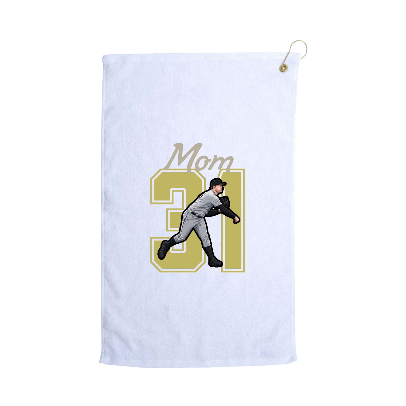 Golf Towel — Mothers Day Shirsey in White