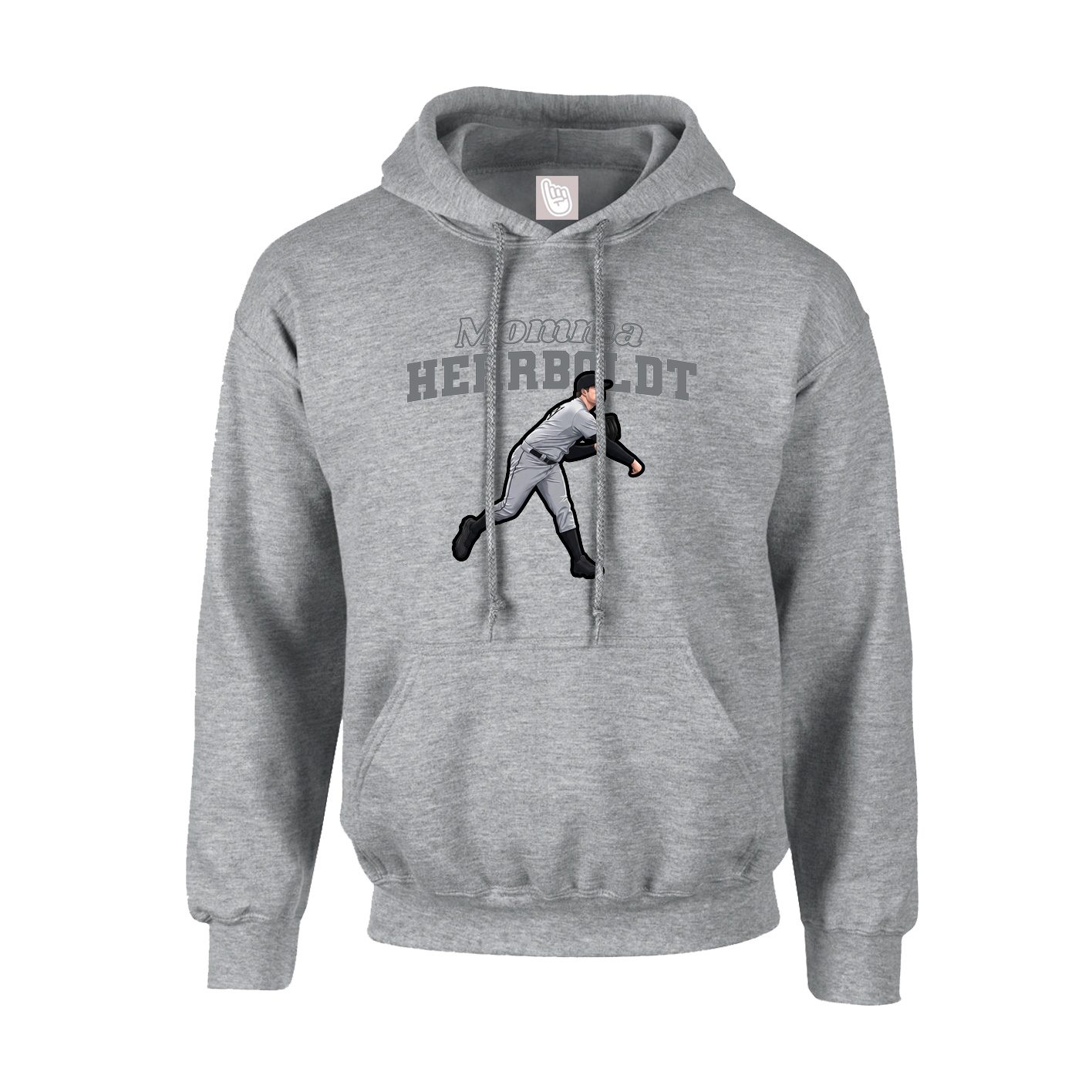 Hoodie — Mothers Day Block in Grey