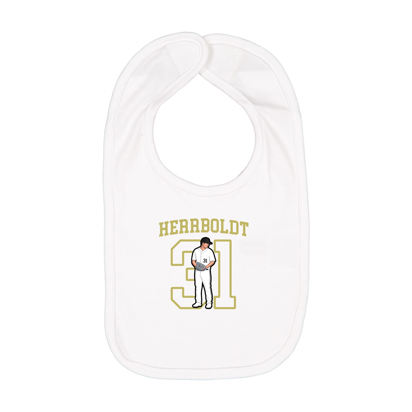 Infant Bib — Shirsey in White
