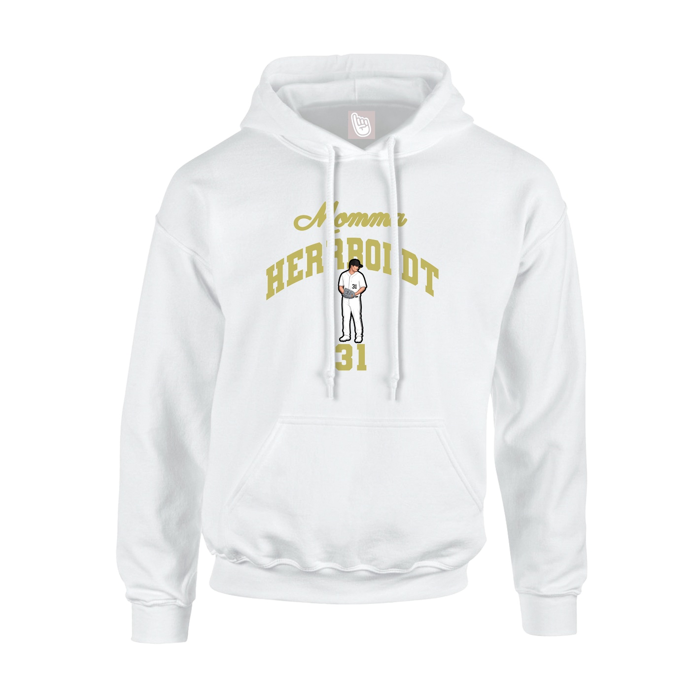 Youth Hoodie — Mothers Day Arch in White
