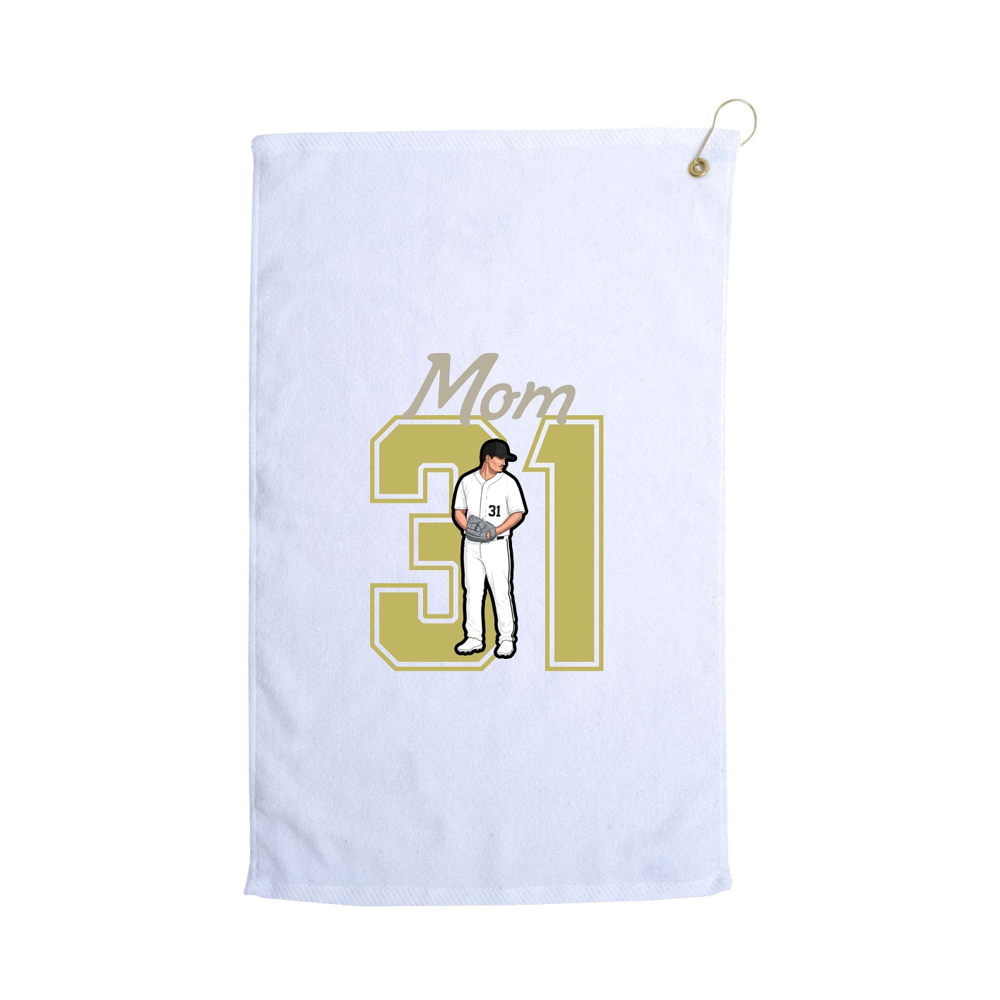 Golf Towel — Mothers Day Shirsey in White