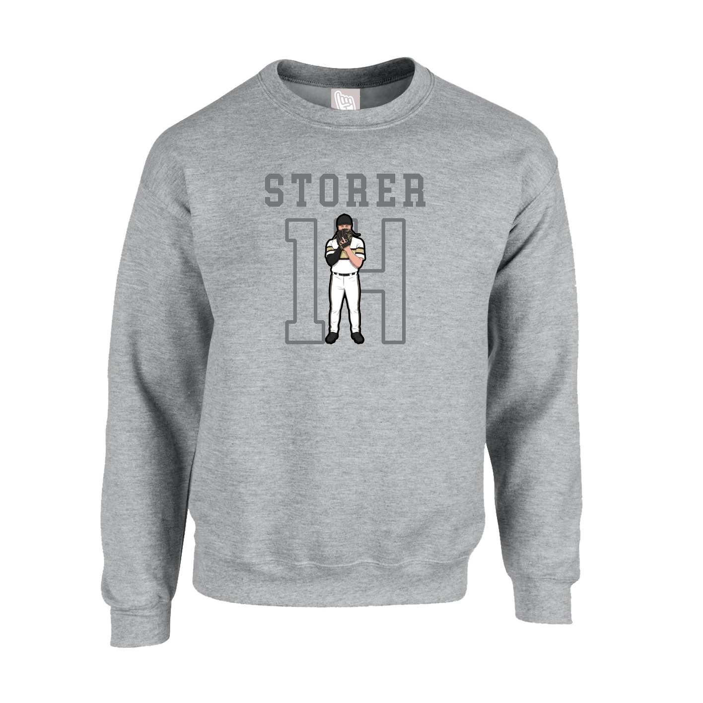 Fleece Crew — Shirsey in Grey