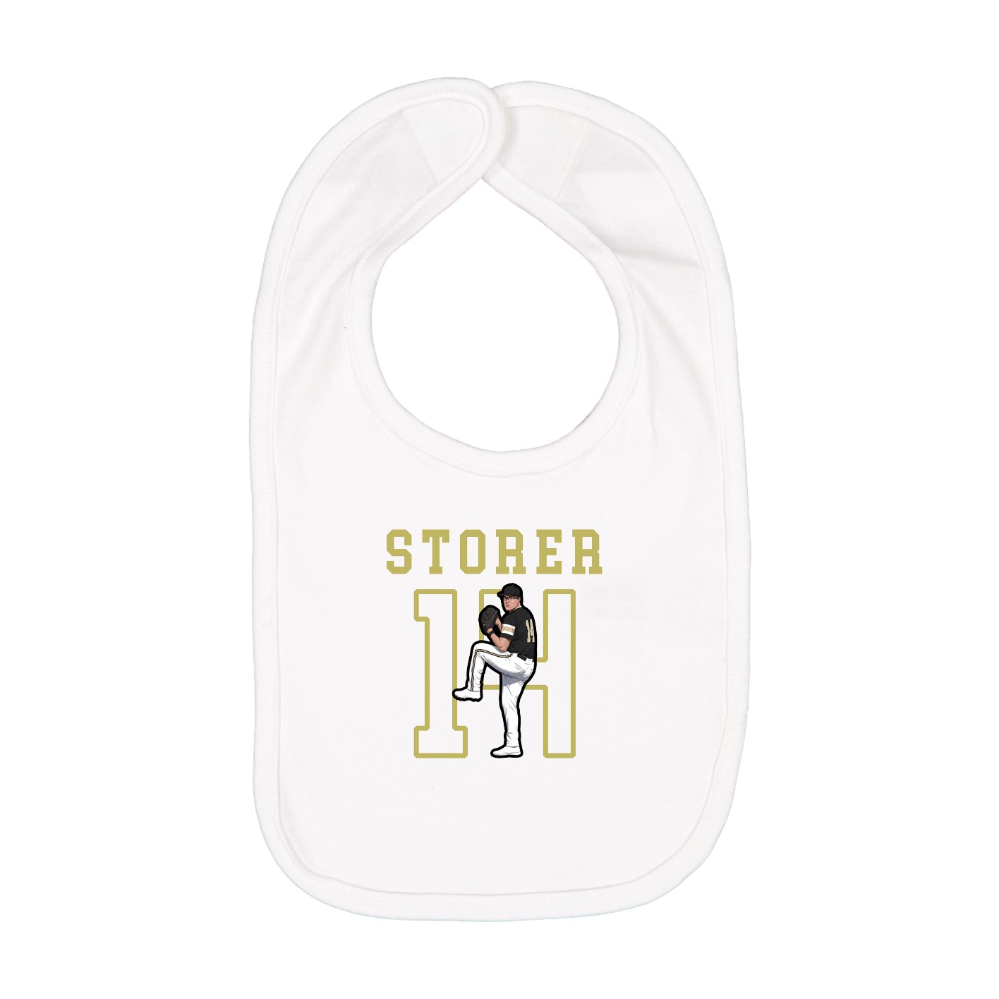 Infant Bib — Shirsey in White