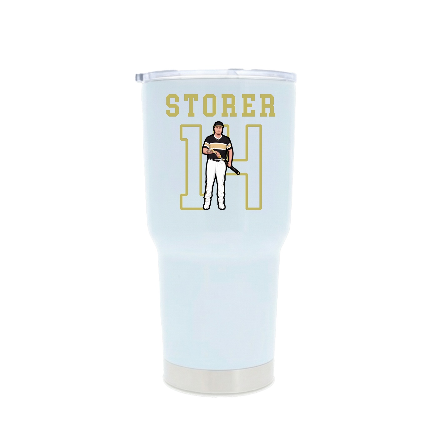 30oz Stainless Steel Tumbler — Shirsey in White