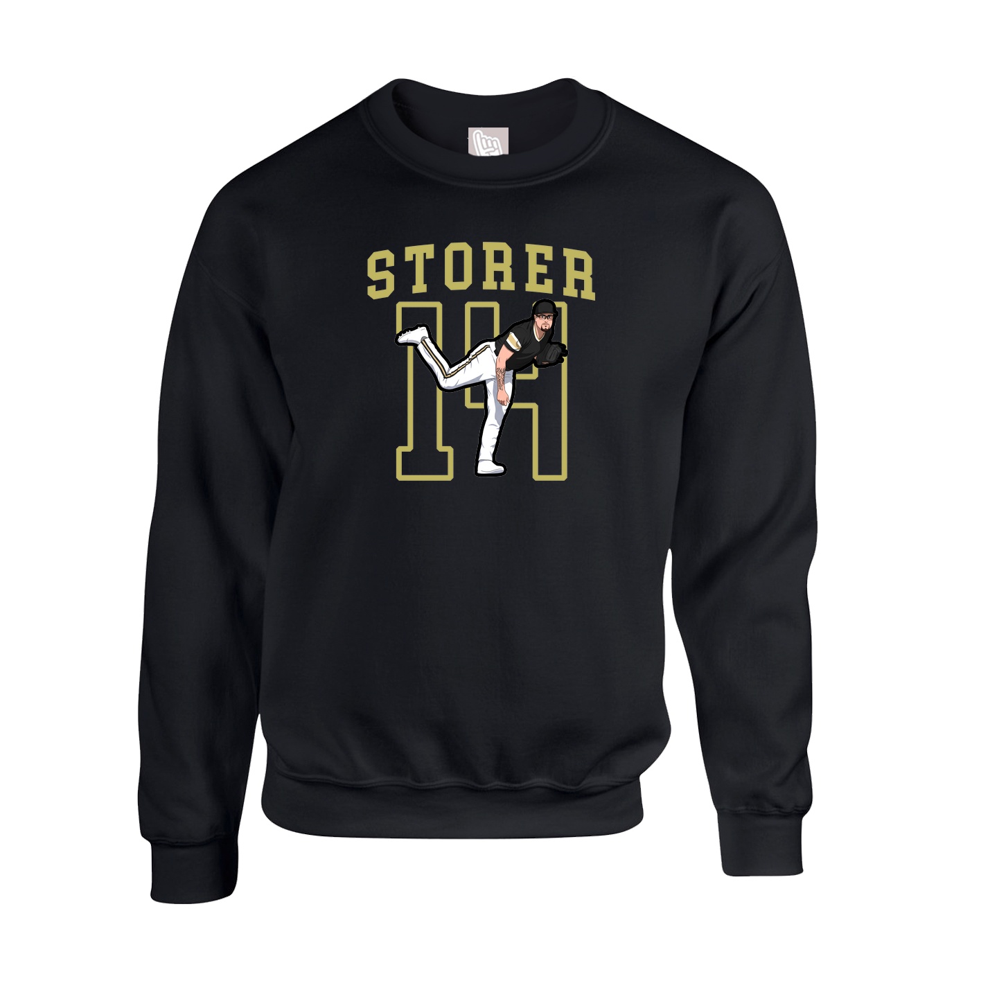 Fleece Crew — Shirsey in Black