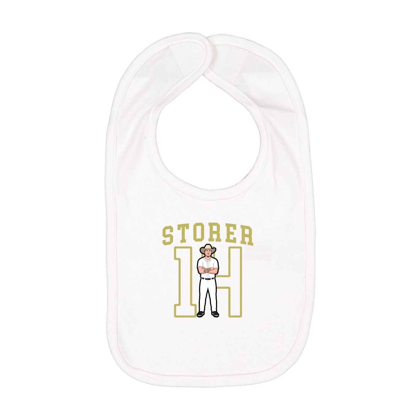 Infant Bib — Shirsey in White